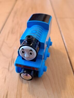 GGG29 THOMAS! CGI FACE! VGUC! Thomas Train Wooden Railway Thomas & Friends WOOD
